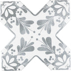 Santa Barbara Smoke Gray Decorative Cross | Tile Club