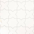 Santa Barbara White Star and Cross Ceramic Tiles 