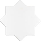 Santa Barbara Matte White Star Ceramic Tile | Tile Club