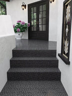 Santorini Black Key Marble Mosaic Tile | Tile Club