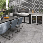 Dover Gris Stone Look Gray Porcelain Tile | Tile Club
