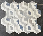 Santorini Blue Wave Marble Mosaic Tile | Tile Club