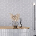 Santorini Blue & White Petals Marble Mosaic Tile Marble Mosaic Tile | Tile Club