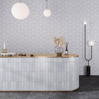 Santorini Blue & White Petals Marble Mosaic Tile Marble Mosaic Tile | Tile Club