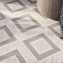 Santorini Geometric Wood Look Marble Mosaic Tile | Tile Club