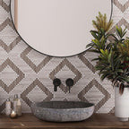 Santorini Geometric Wood Look Tile