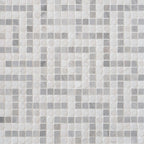 Santorini Gray Key Marble Mosaic Tile | Tile Club