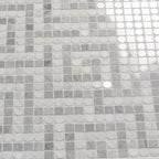 Santorini Gray Key Marble Mosaic Tile | Tile Club
