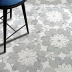 Santorini Gray & White Floral