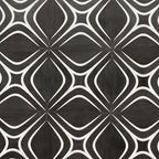 Santorini Retro Star Black Marble Mosaic Tile | Tile Club