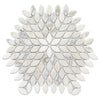 Santorini White Petals Marble Mosaic Tile
