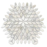 Santorini White Petals Marble Mosaic Tile
