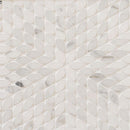 Santorini White Petals Marble Mosaic Tile | Tile Club
