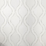 Santorini White Waves Marble Mosaic Tile