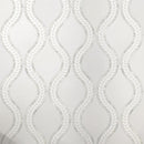 Santorini White Waves Marble Mosaic Tile