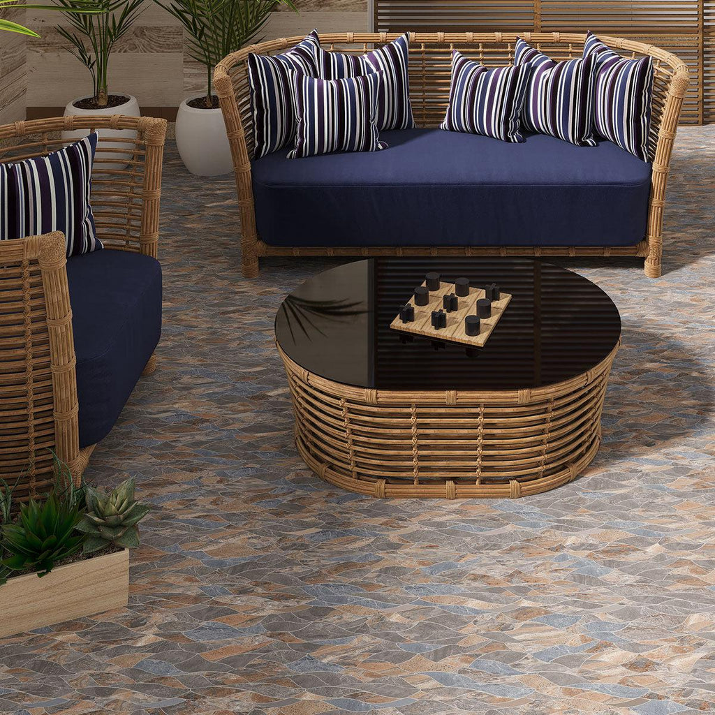Sea Dream Slate Tile Patio Floor