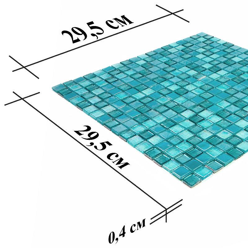 Sea Foam Mixed Squares Glass Tile | Tile Club