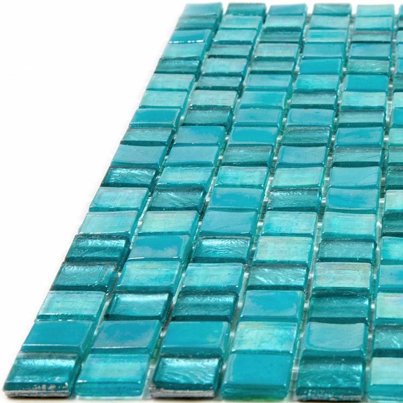 Sea Foam Mixed Squares Glass Tile | Tile Club