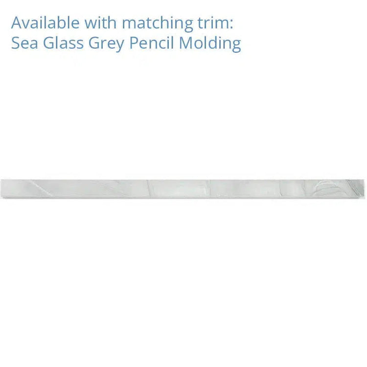 Sea Glass Louvre Grey Mosaic Tile | Tile Club