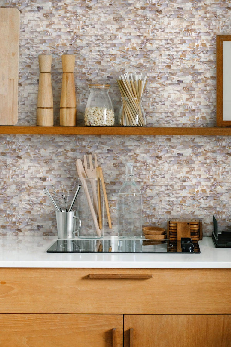 Seashell Dreams Brick Mosaic Tile | Tile Club