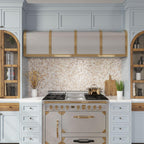 Seashell Dreams Herringbone Mosaic Tile | Tile Club