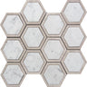 Selo Hex Carrara Marble Mosaic Tile