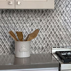 Diamond Glass Mosaic kithen wall