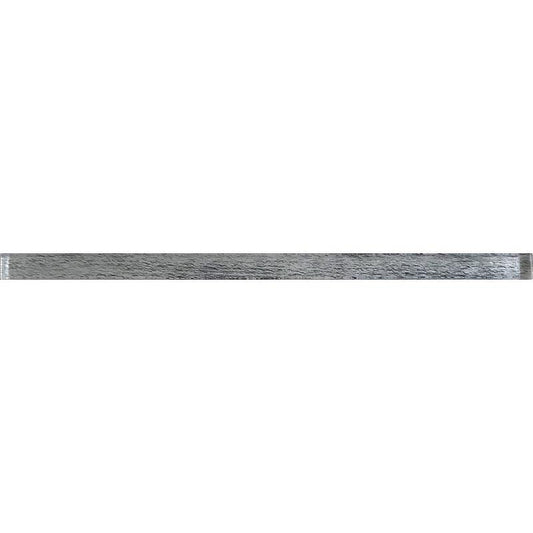 0.6" x 12" Silver Wooden Glass Pencil Liner | Tile Club | Position1