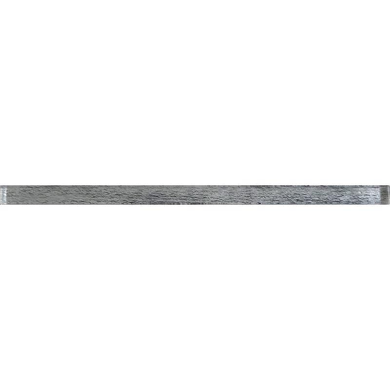 0.6" x 12" Silver Wooden Glass Pencil Liner | Tile Club | Position1