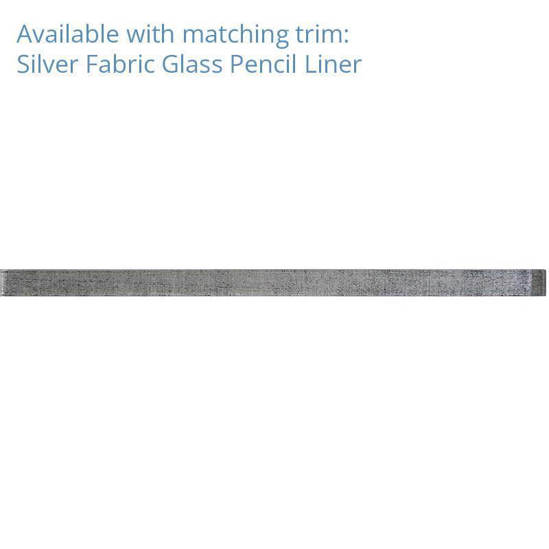Silver Fabric Glass Subway Mosaic Tile | Tile Club
