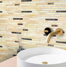 Skyline marble tile bathroom wall