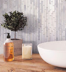 White marble mosaic wall tile for bathroom 
