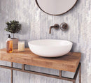 White marble subway wall tile for steampunk  bathroom 
