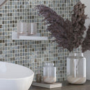 Slate Grey Mixed Squares Glass Pool Tile | Tile Club
