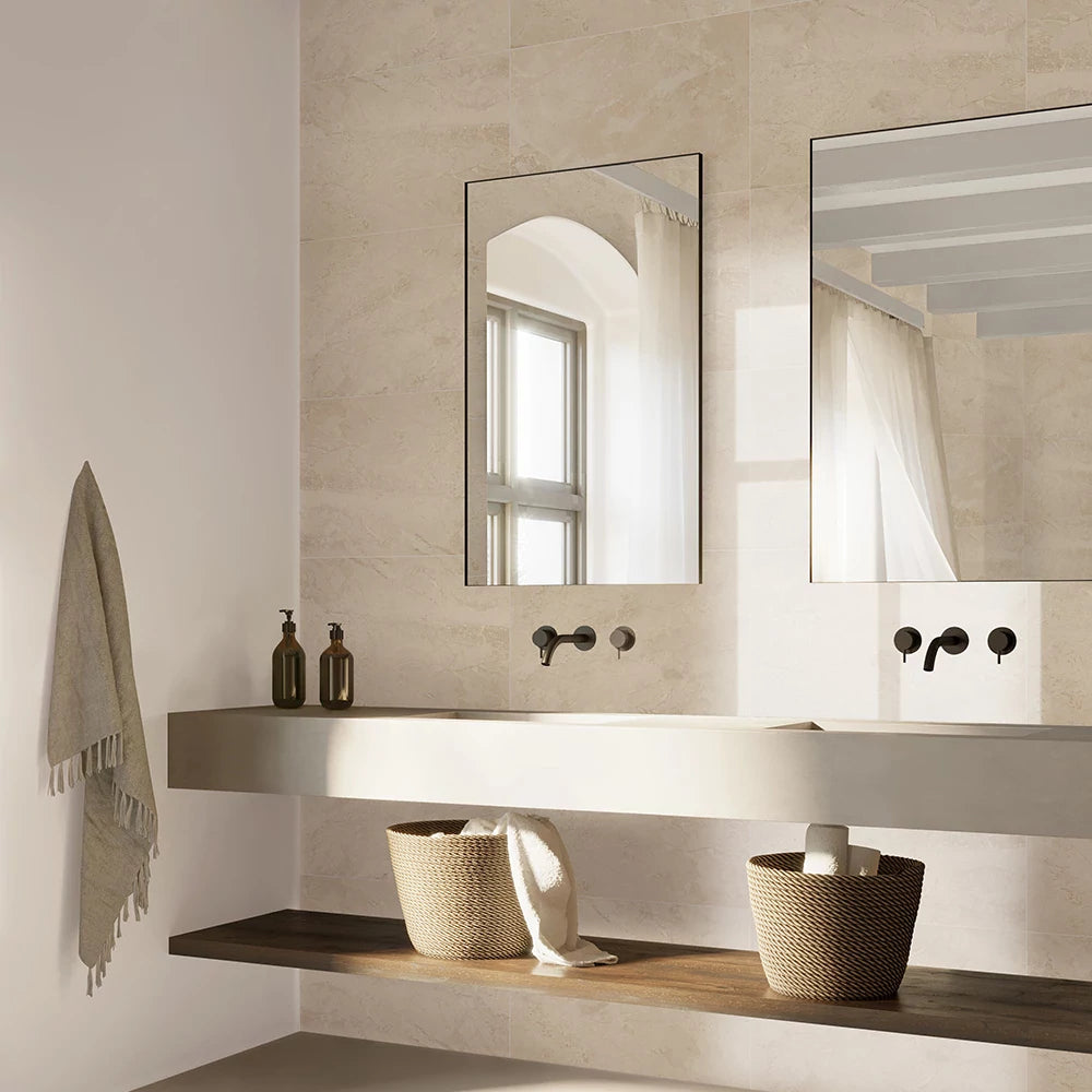 SlimTile Bellevue Polished Marble Waterproof Wall Cladding | Tile Club