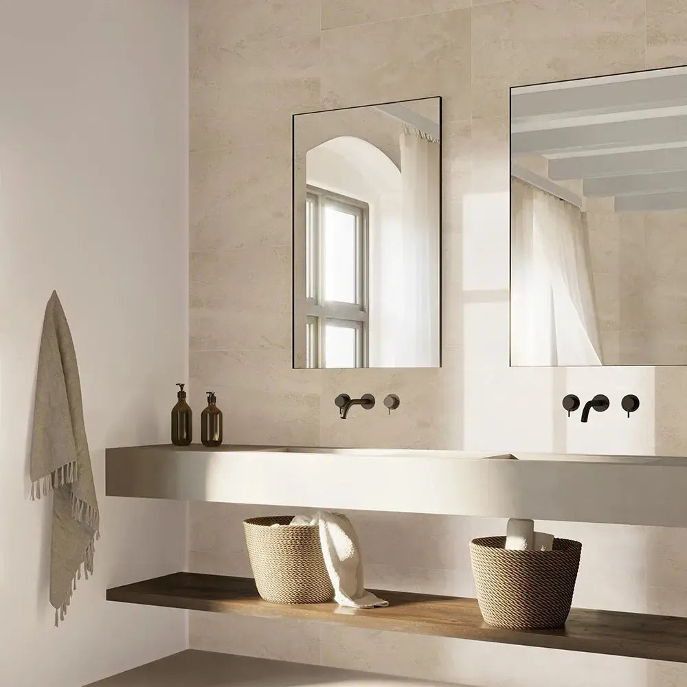 SlimTile Bellevue Polished Marble Waterproof Wall Cladding | Tile Club