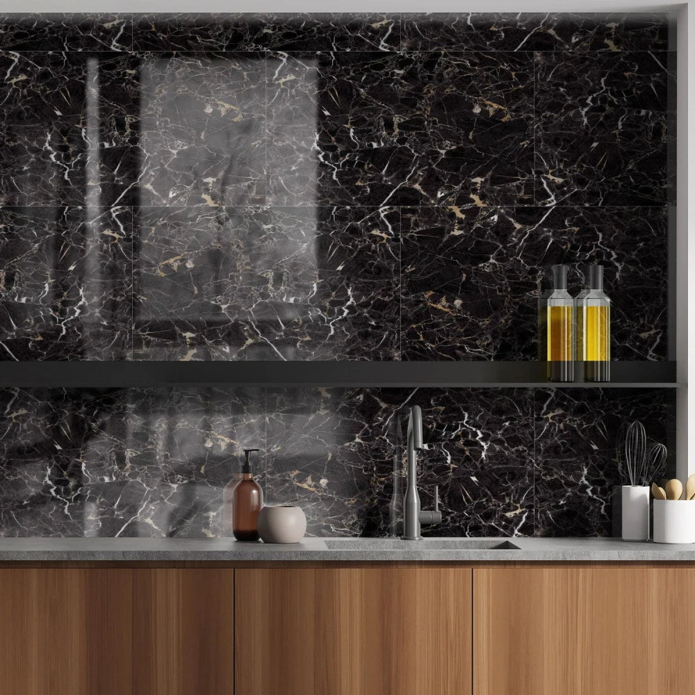 SlimTile Madison Polished Marble Waterproof Wall Cladding | Tile Club