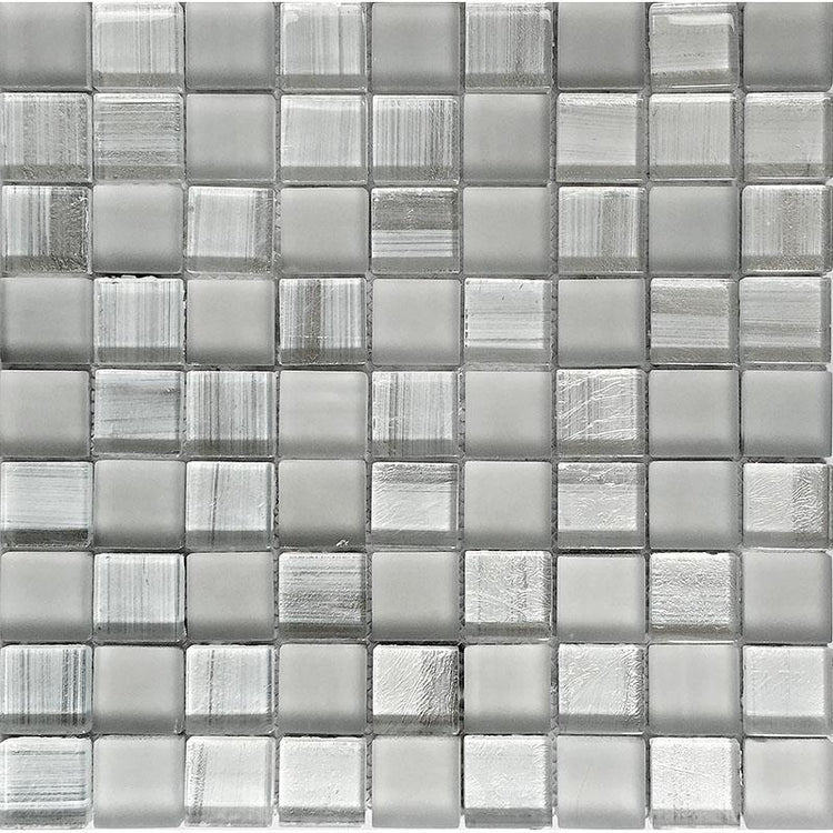 snow white mosaic tile