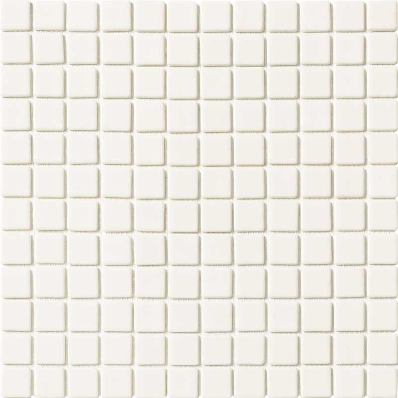 Solid White Glass Mosaic Tile