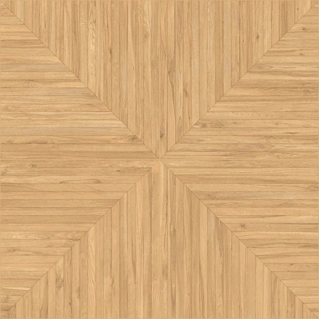 Solstrand Honey Oak Geometric Parquet Tile 40X40 | Tile Club