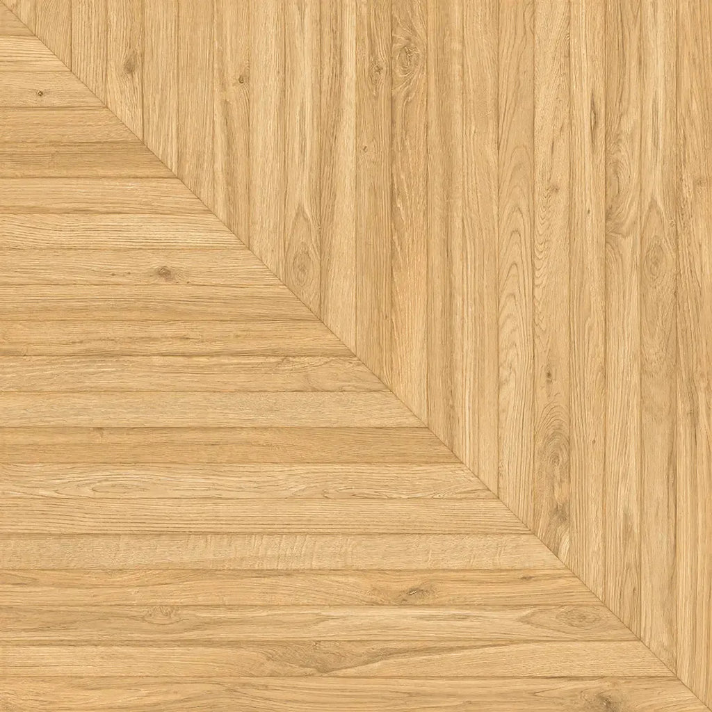Solstrand Honey Oak Geometric Parquet Tile 40X40 | Tile Club