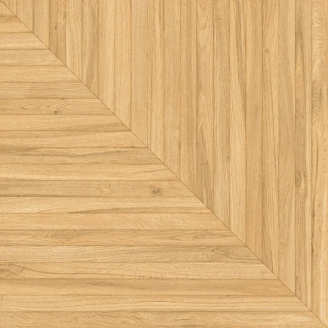 Solstrand Honey Oak Geometric Parquet Tile Sample | Tile Club