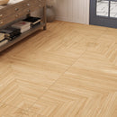Solstrand Honey Oak Geometric Parquet Tile 40X40 | Tile Club