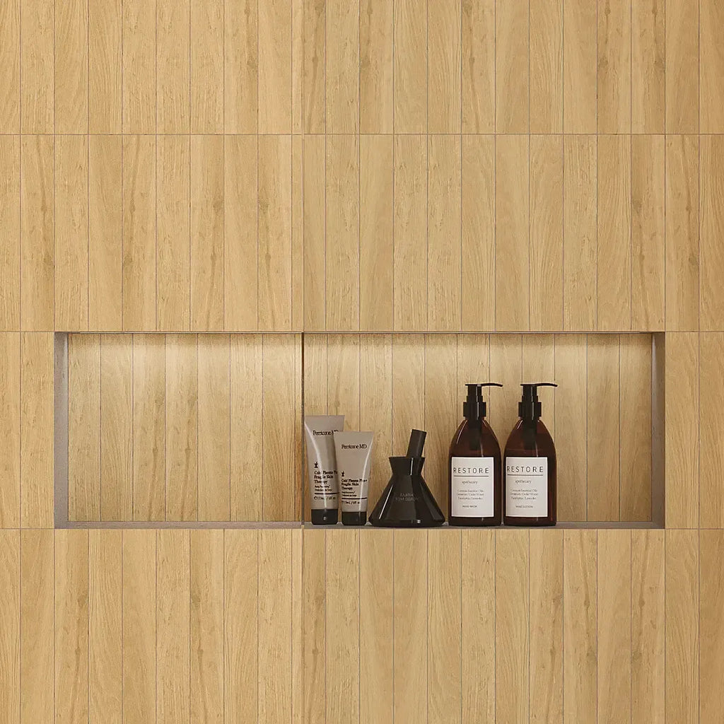 Solstrand Honey Oak Porcelain Subway Tile 2X12 | Tile Club