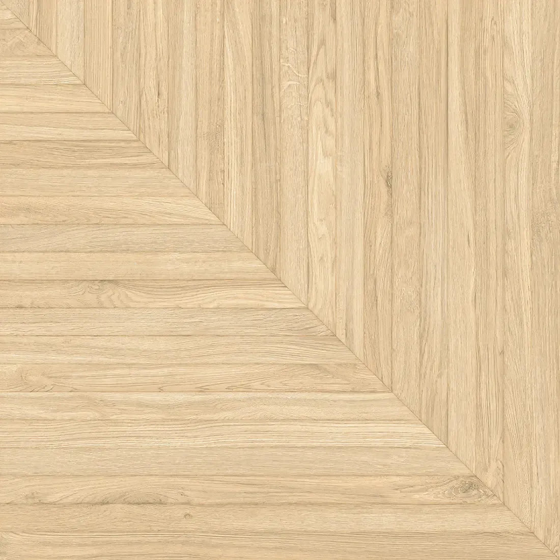 Solstrand White Oak Geometric Parquet Tile 40X40 | Tile Club