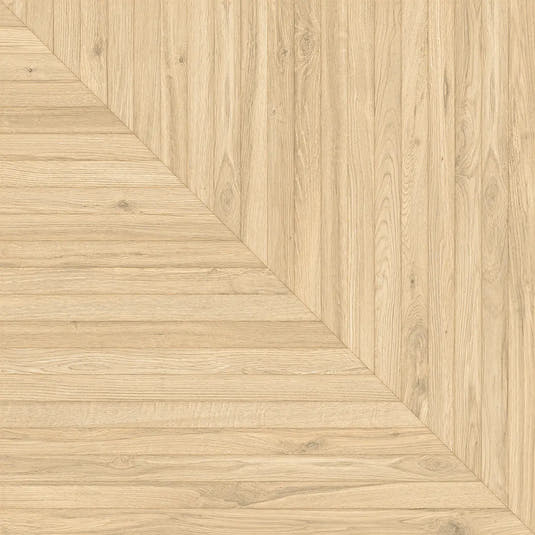 Solstrand White Oak Geometric Parquet Tile Sample | Tile Club