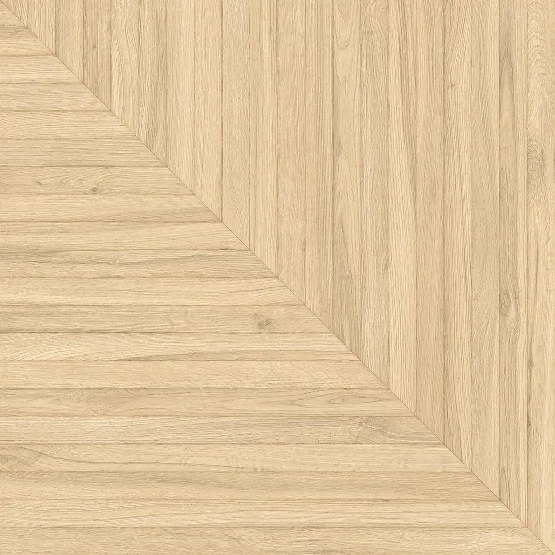 Solstrand White Oak Geometric Parquet Tile 40X40 | Tile Club