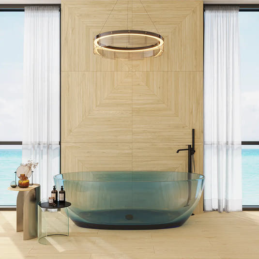 Solstrand White Oak Geometric Parquet Tile 40X40 | Tile Club