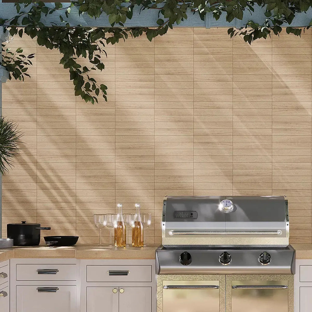 Solstrand White Oak Porcelain Subway Tile 2X12 | Tile Club