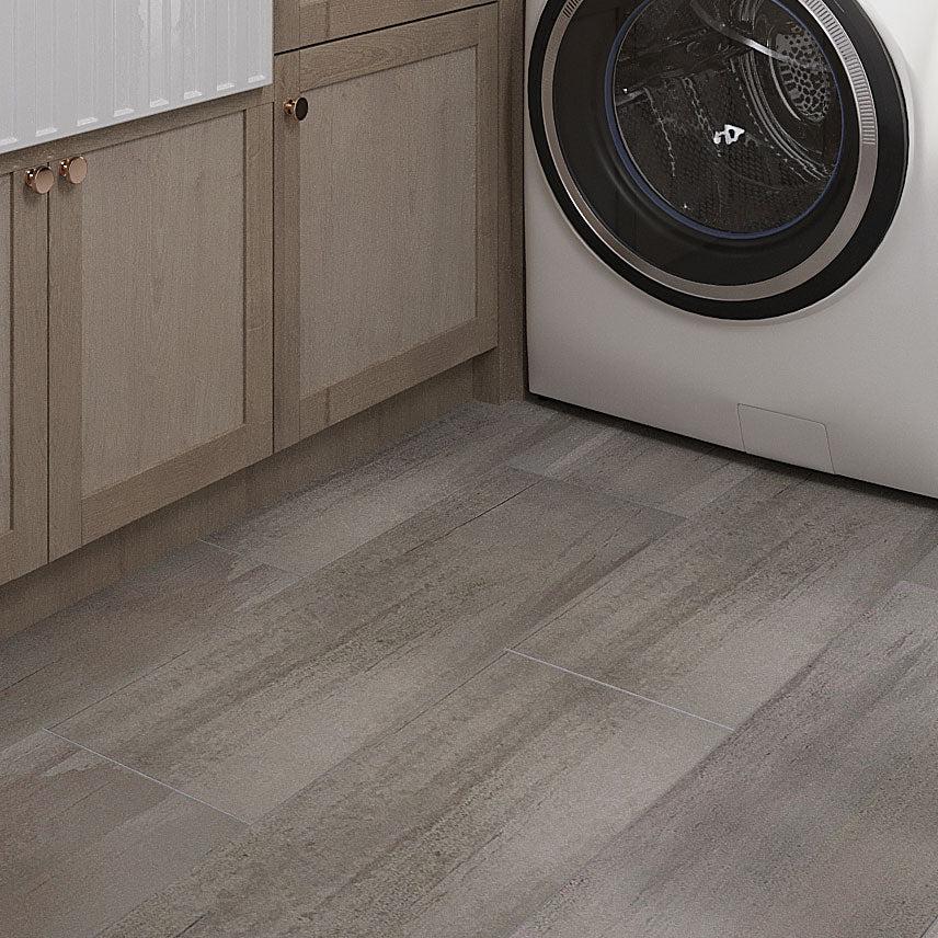 Sospiro Smoke Gray Ceramic Tile 12x40 | Tile Club